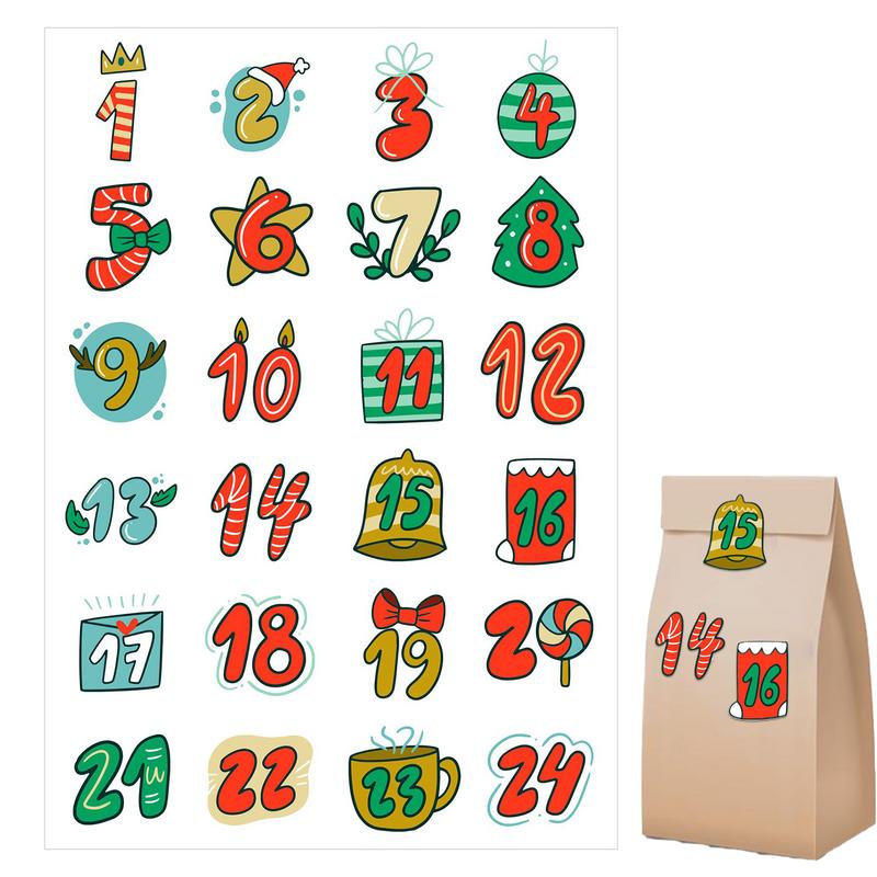 Buon Natale Adesivi Calendario - Advent Calendar Gift recensione e prezzo