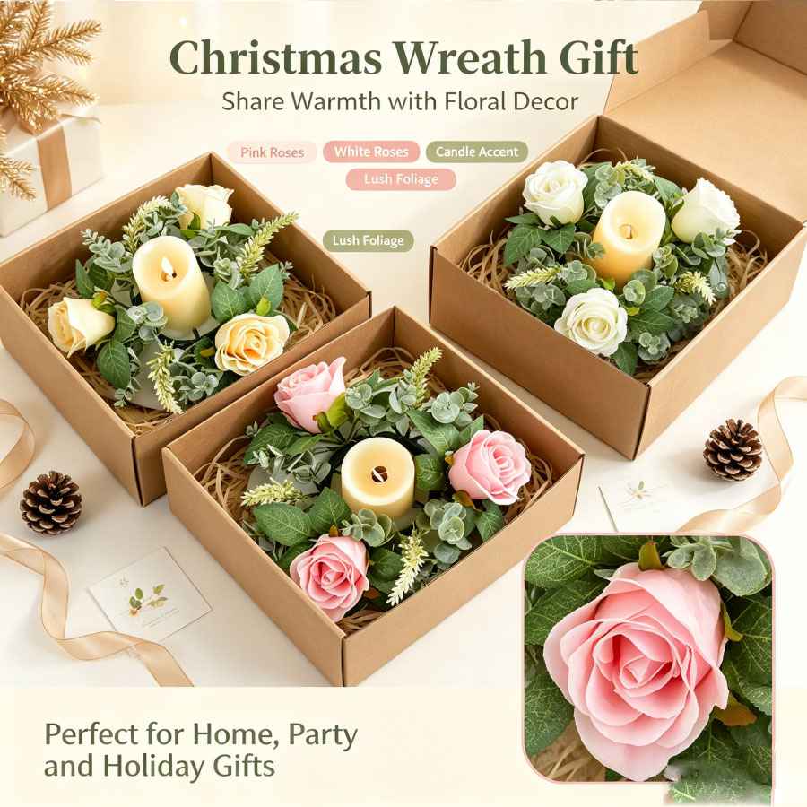 Candelabro a Forma di Ghirland - Christmas Wreath Fake recensione e prezzo
