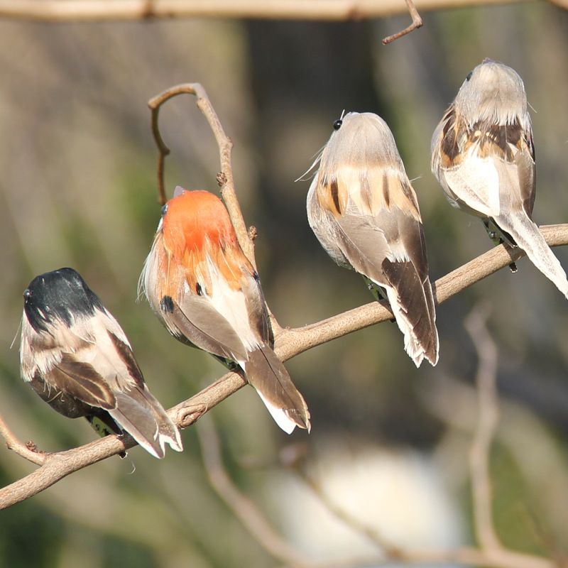 2 pezzi piuma calda uccello im - Christmas Tree Artificial recensione e prezzo