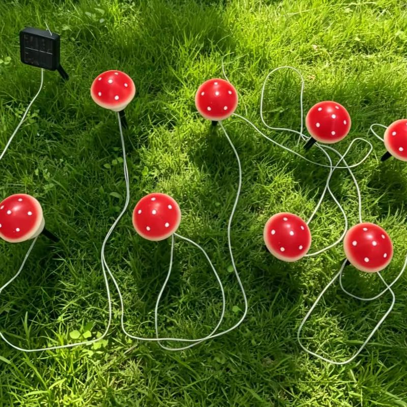 Luci Solari a Forma di Fungo,  - Christmas Lights Outdoor recensione e prezzo