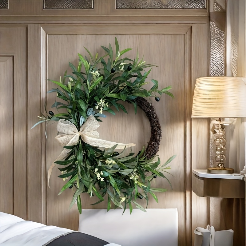 2025 Ghirlanda di ulivo artifi - Christmas Wreath Fake recensione e prezzo